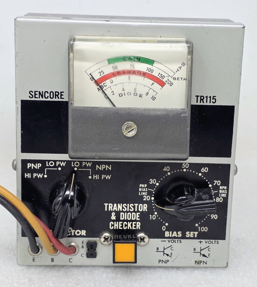Vintage Sencore TR115 Transistor and Diode Checker