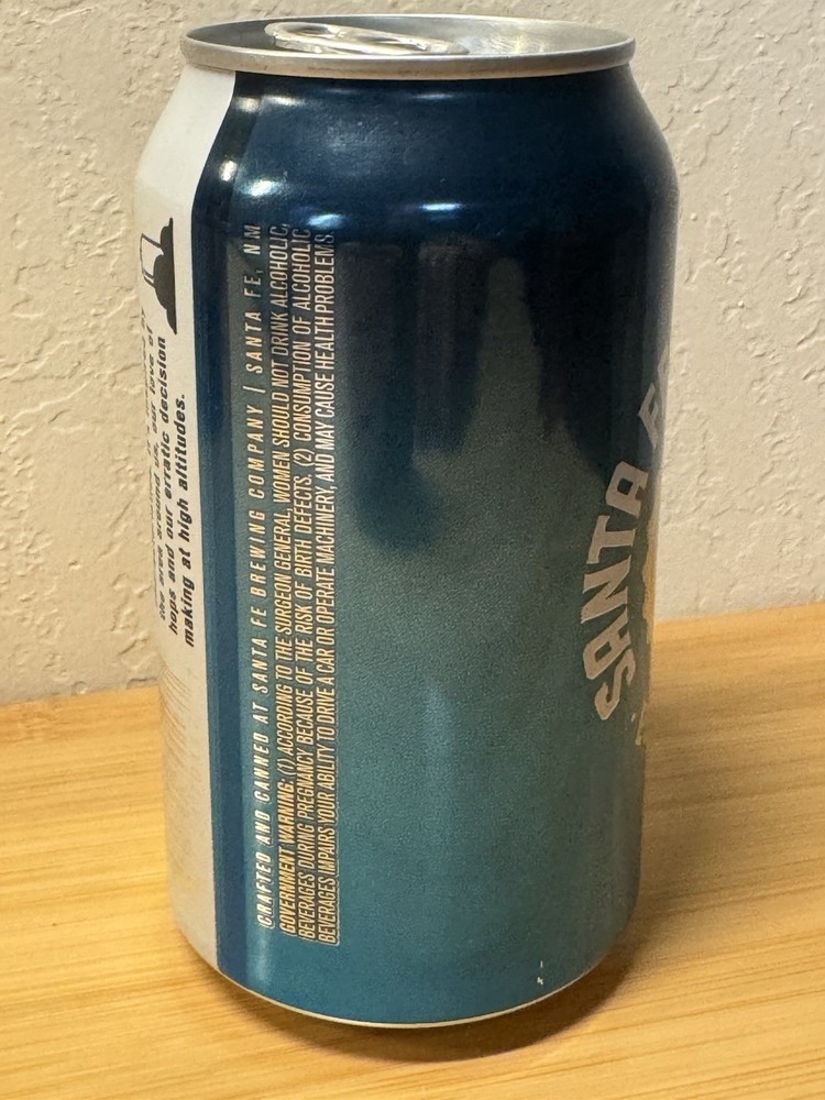 Santa Fe Brewing Co 7K IPA - Empty Beer Can Top Opened