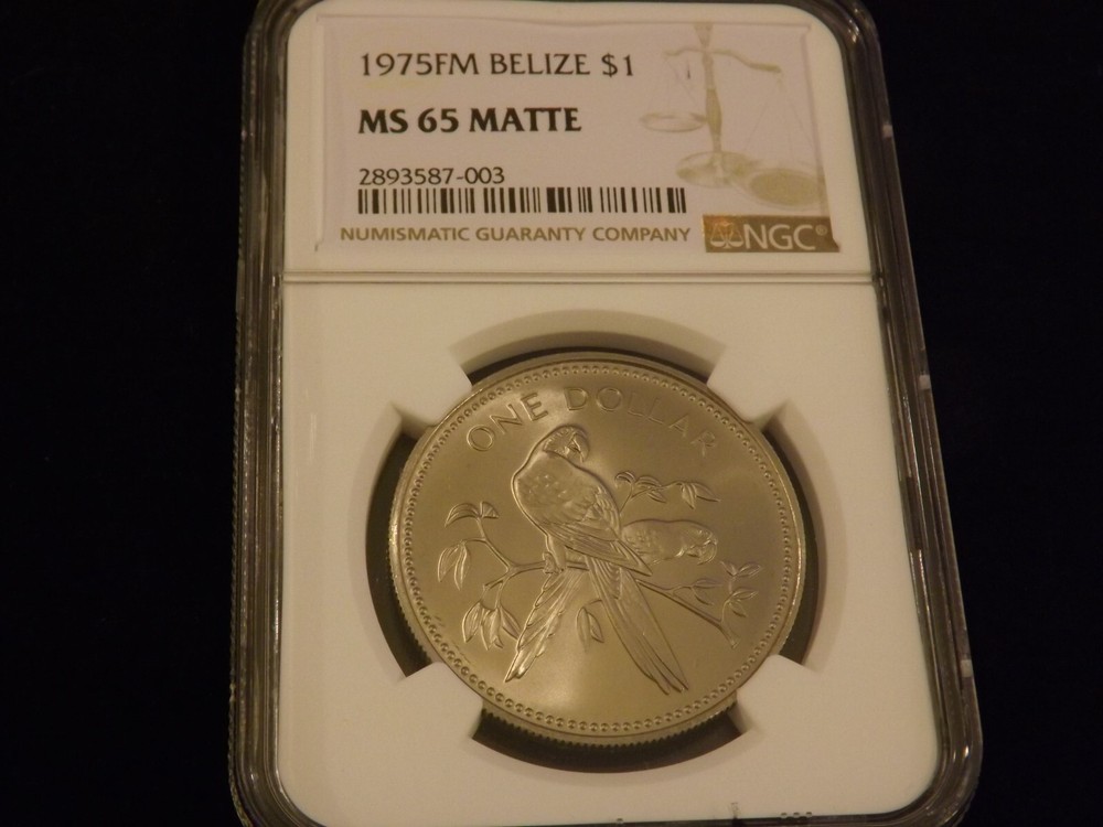 1975 FM    $1    Belize         NGC  MS 65