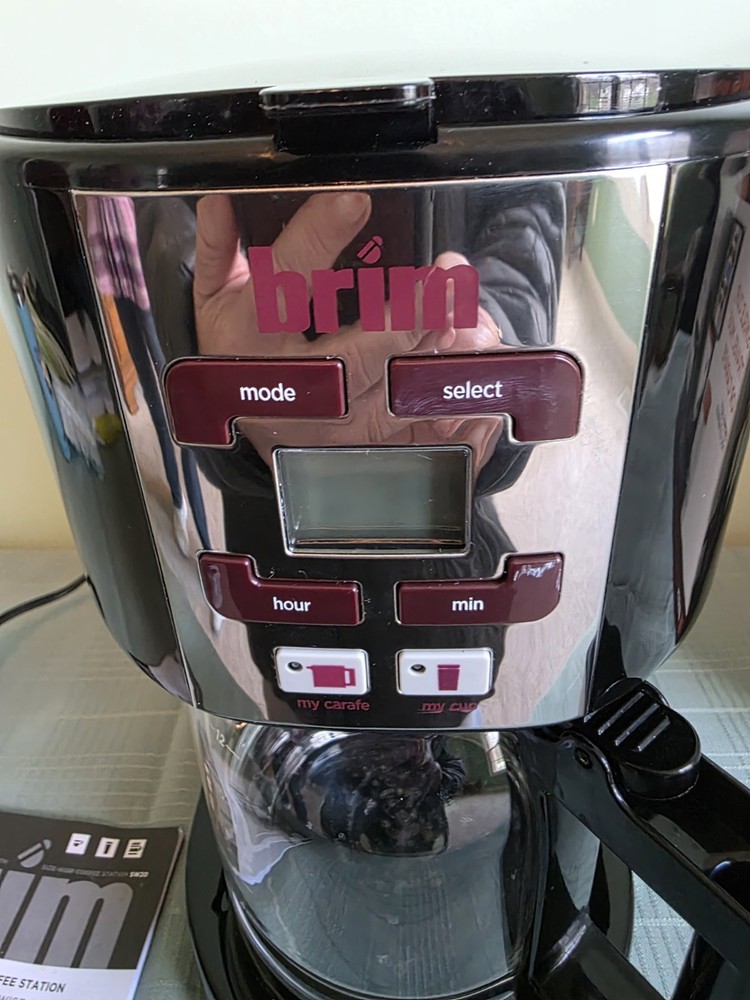 Brim SW20 Size-Wise Programmable Filter Coffee Machine 12 Cup Black/Silver