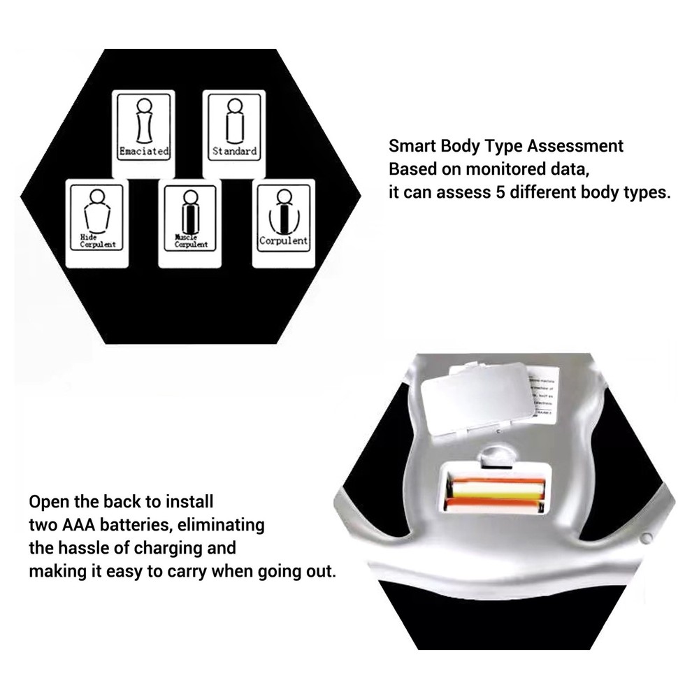Body Fat Analyzer BMI Handheld Tester Electronic Measurement