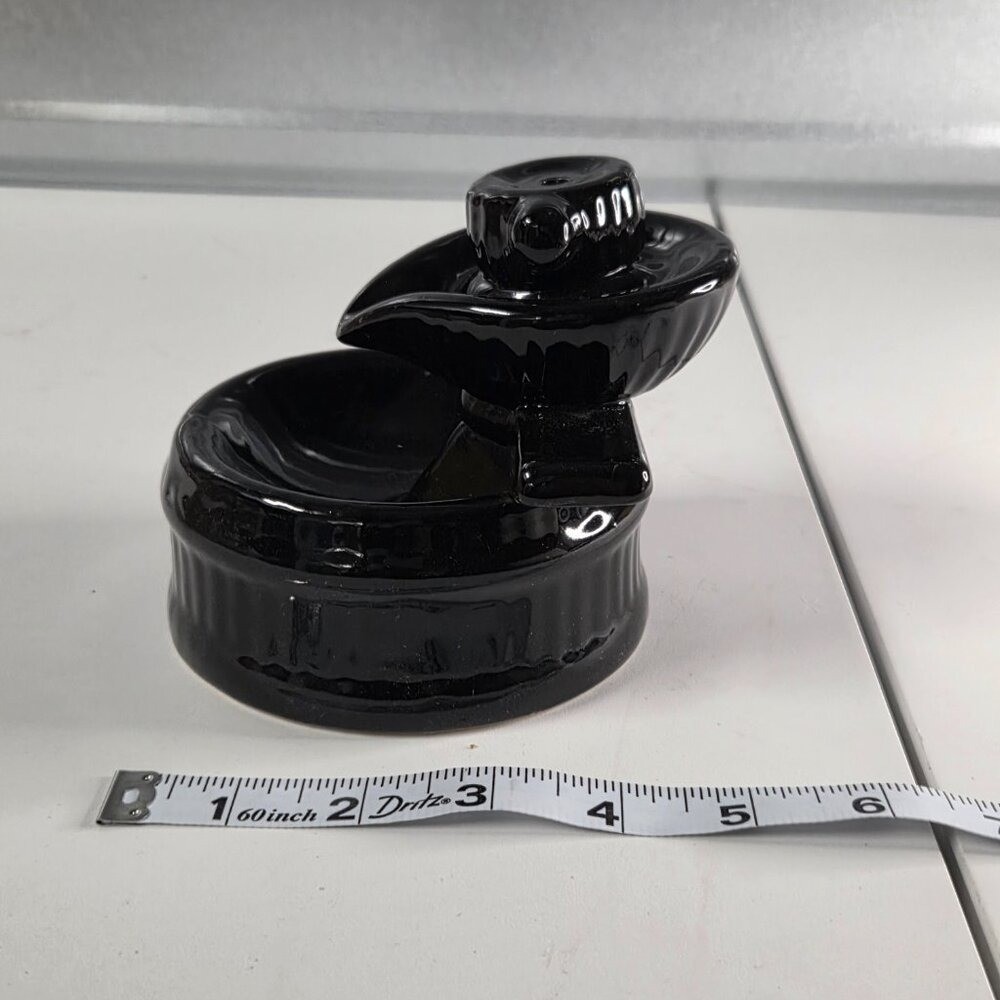Black Ceramic Backflow Cone Burner (Zen Design) New in Box