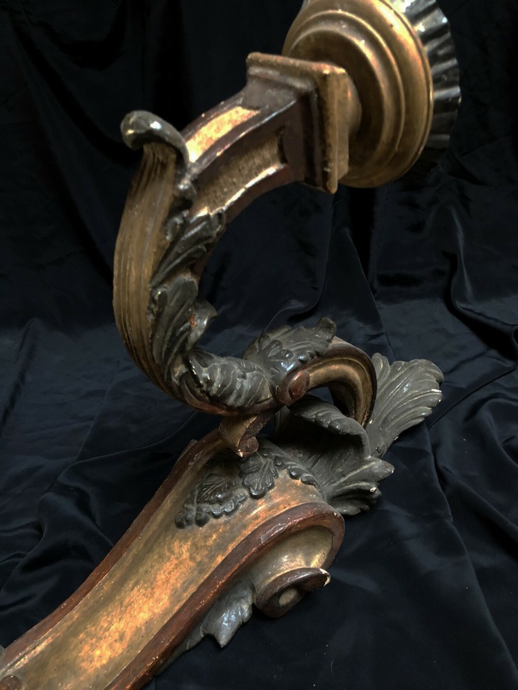 Candle Holder, Wall Fire Place Decor, Painted Finish