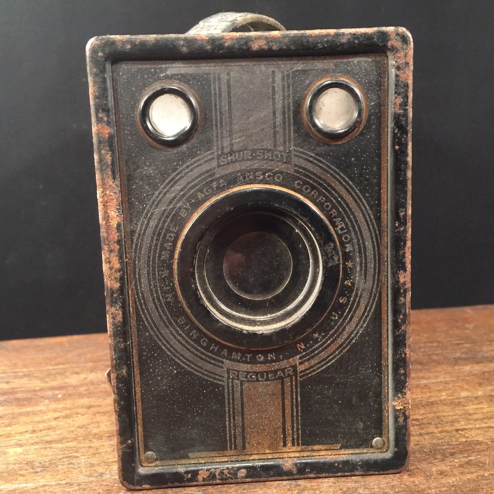 Vintage Camera Agfa ANSCO Shur Shot Box PRIORITY MAIL