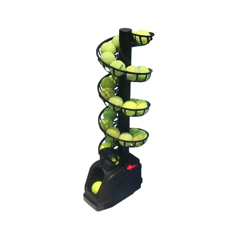 Tennis Ball Throwing Machine Coach Ball Feeder Single Catch Net Practitioner