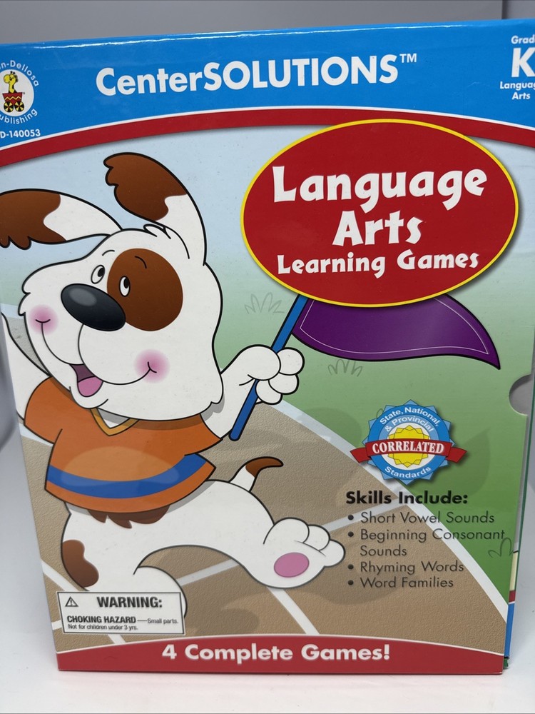 Carson Dellosa Language Arts Learning Game Kindergarten Centers Homeschool Sped