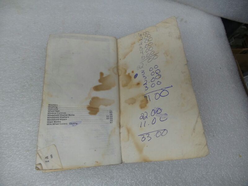 COUGAR 1983 Owners Manual 17518