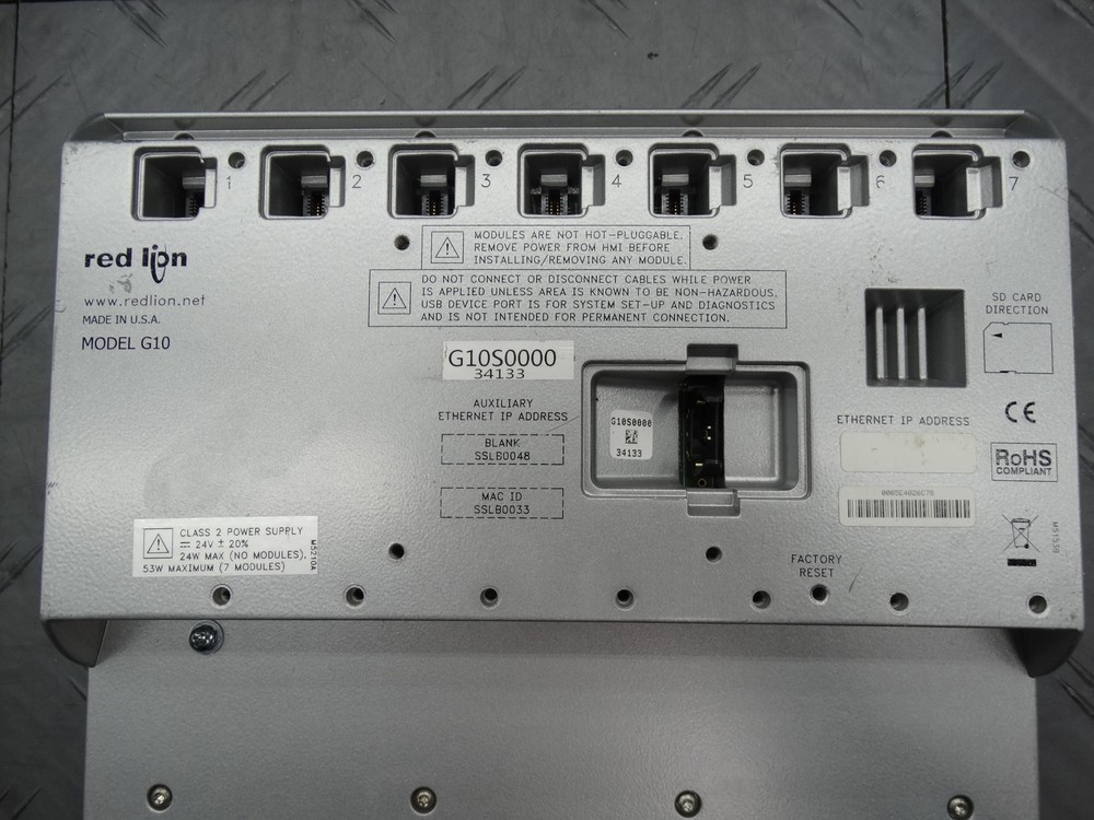 Red Lion Controls G10S0000 Open Interface TouchScreen 10 in