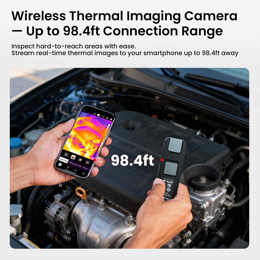 LAUREII Small Infrared Thermal Imager Camera WiFi Wireless Android & iOS Gift