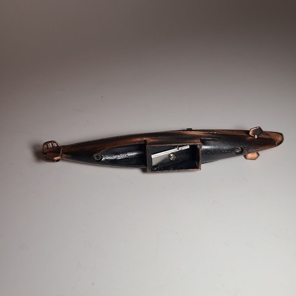 Bronze Submarine and Cannon Pencil Sharpener