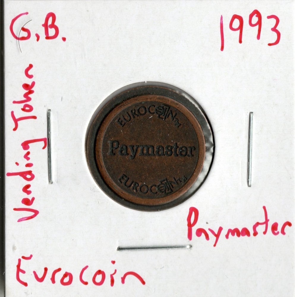 Vending Token United Kingdom Eurocoin Paymaster