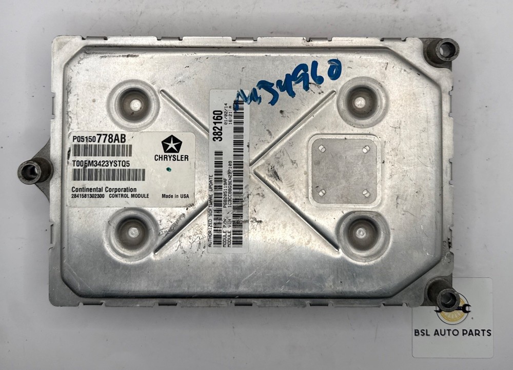 2014 Chrysler 200 3.6L Engine Control Module Unit ECU ECM OEM P05150778AB