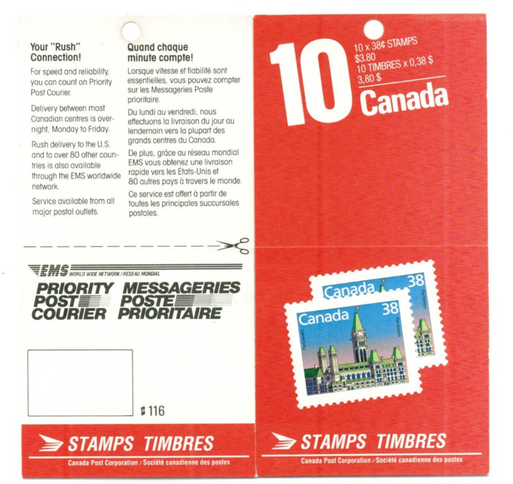 Canada - Booklet BK101c - Priority Post