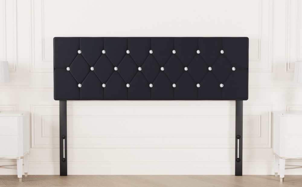 Queen King Size Upholstered Headboard Only Velvet Button Tufted Adjustable Bed