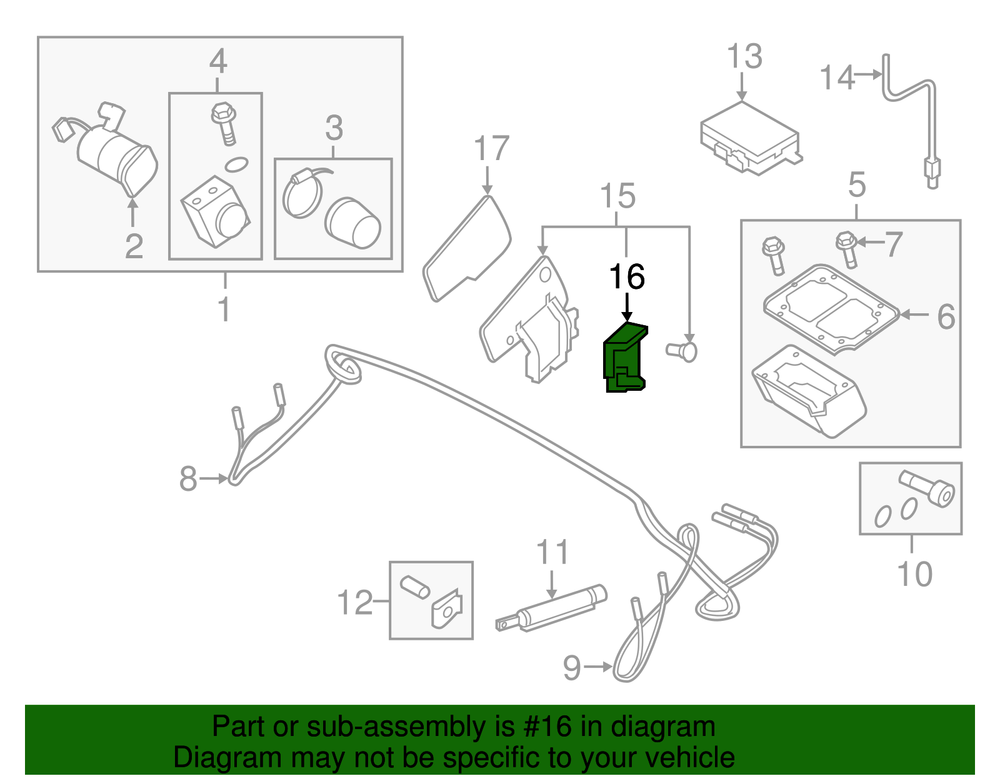Genuine Audi Actuator 8J0-959-311-A