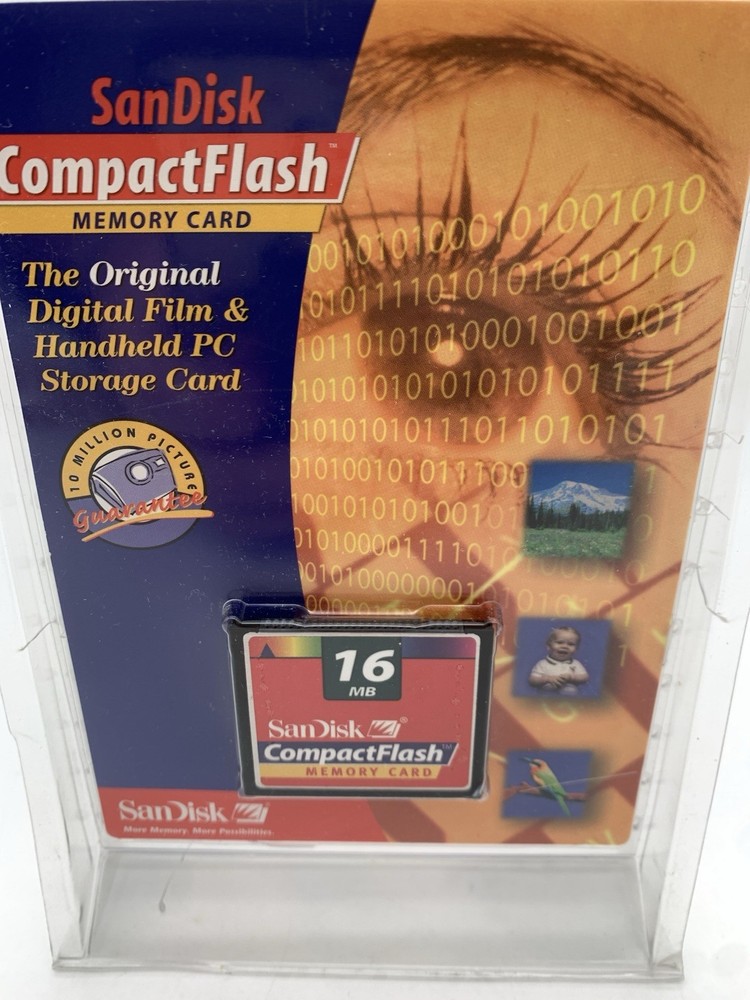 16MB SanDisk Compact Flash Memory Card SDCFB original package