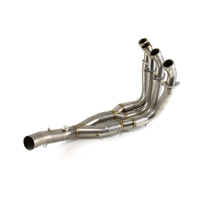 For Yamaha YZF R6 2006-2020 Full System Exhaust Tips Black/Silver Header Pipe