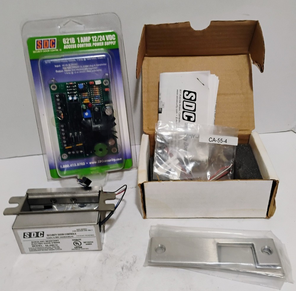 SDC Security Door Controls 55-ABCU Uni-Flex Electric Strike & Access Control...