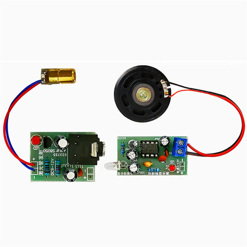 Wireless Audio Transmission Board Infrared Transmitter & Receiver Module DIY Set