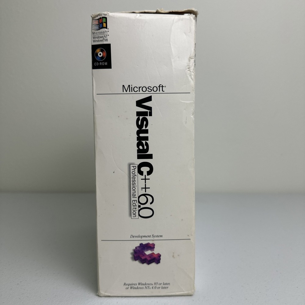 Microsoft Visual C++ 6.0 Professional Edition 1999 CD-ROM Windows
