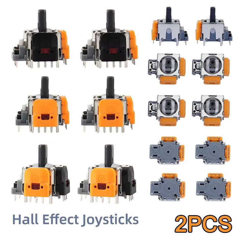 Replacement Hall Electromagnetic 3D Analog Joystick - 2 Pieces -PS4/PS5/Xbox