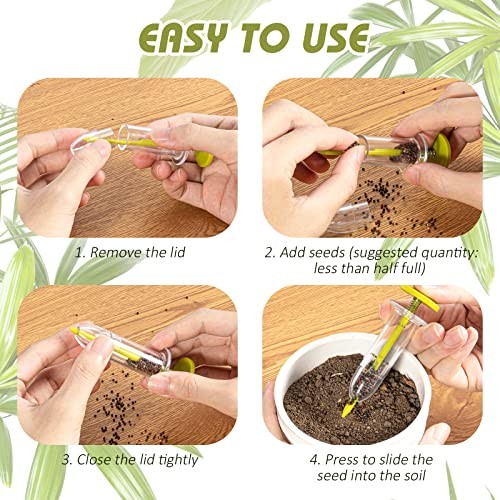 17 Pack Seed Planter Tool, Hand Seeder, Mini Sowing Seed Dispenser Sower,
