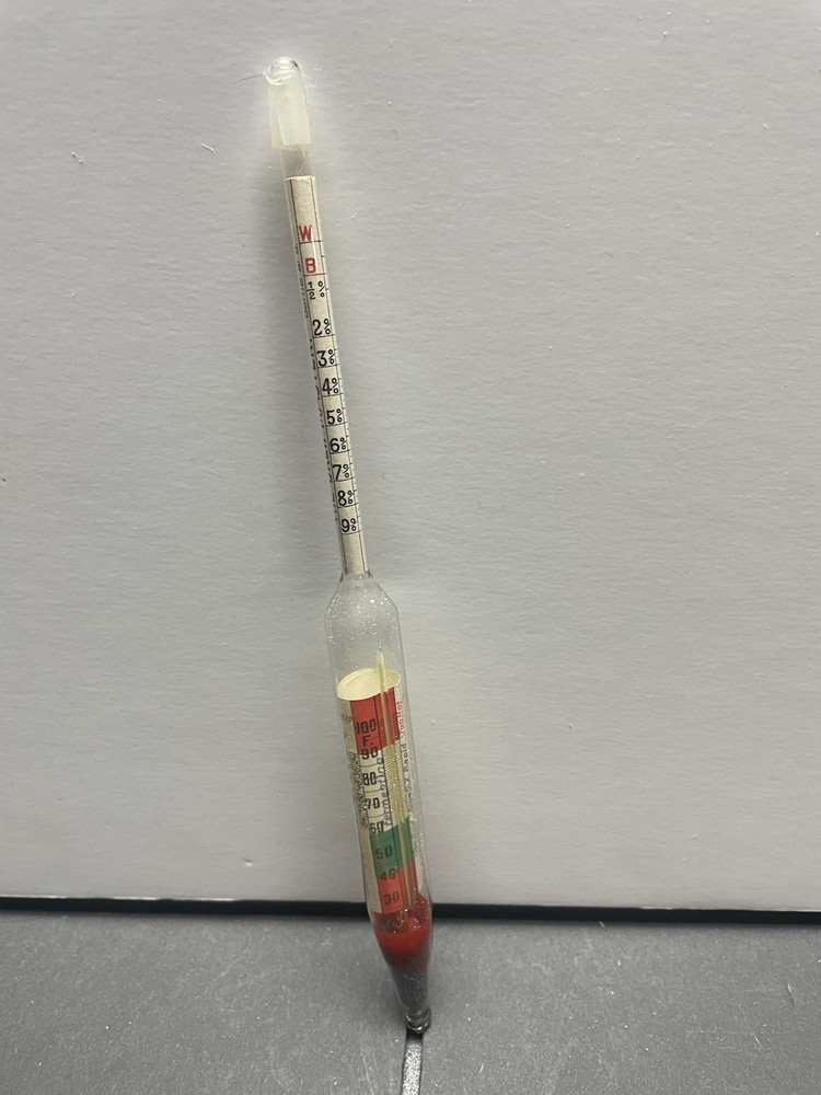 Vintage German Hydrometer Proof & Tralle's Scales