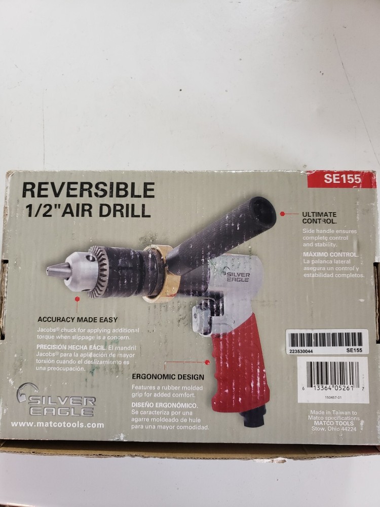 Silver Eagle/Matco tools SE155 reversable 1/2" air drill