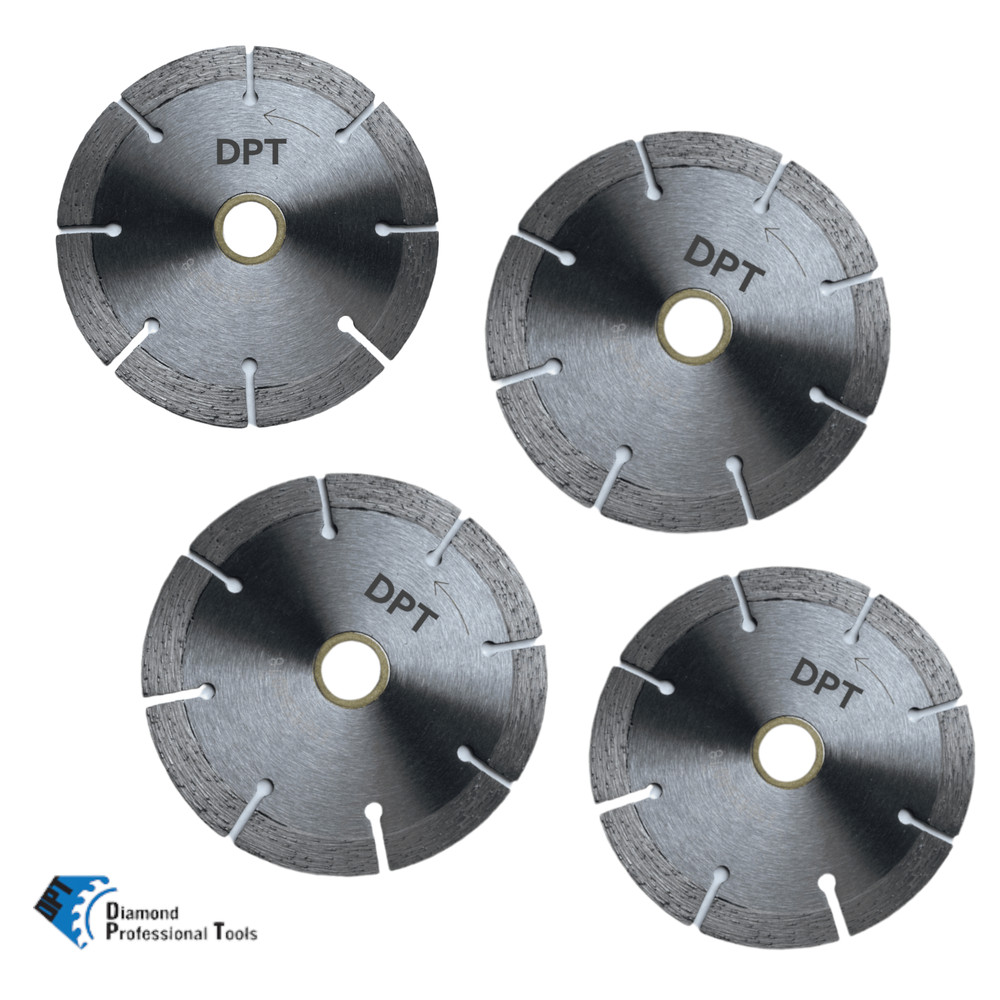 6 Pack 4.5 In Diamond Saw Blade Segmented Cutting Concrete Bricks Blocks Masonry