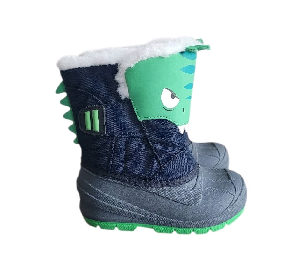 Pre-Owned CAT & JACK 8 Non Marking Dinosaur Winter Boot Boy