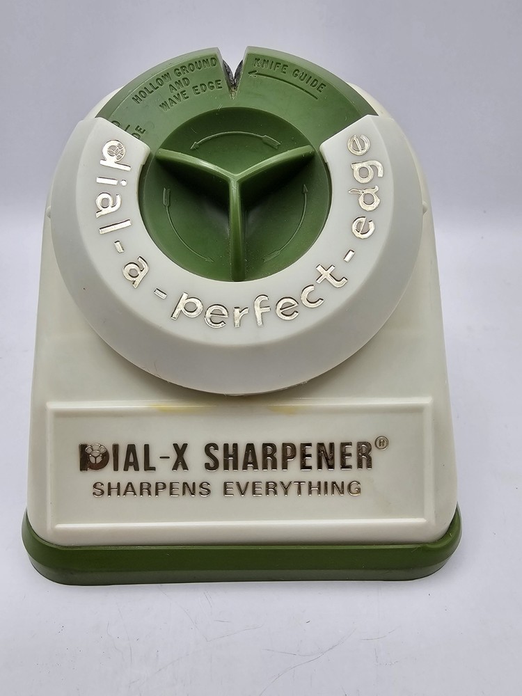 Vintage Dial-X Sharpener with Original Box and Manual