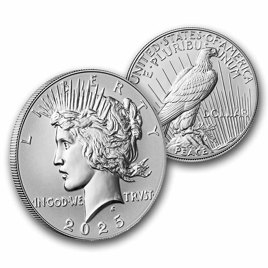 2025-S Morgan & Peace Silver Dollar Reverse Proof Set (Box & COA)