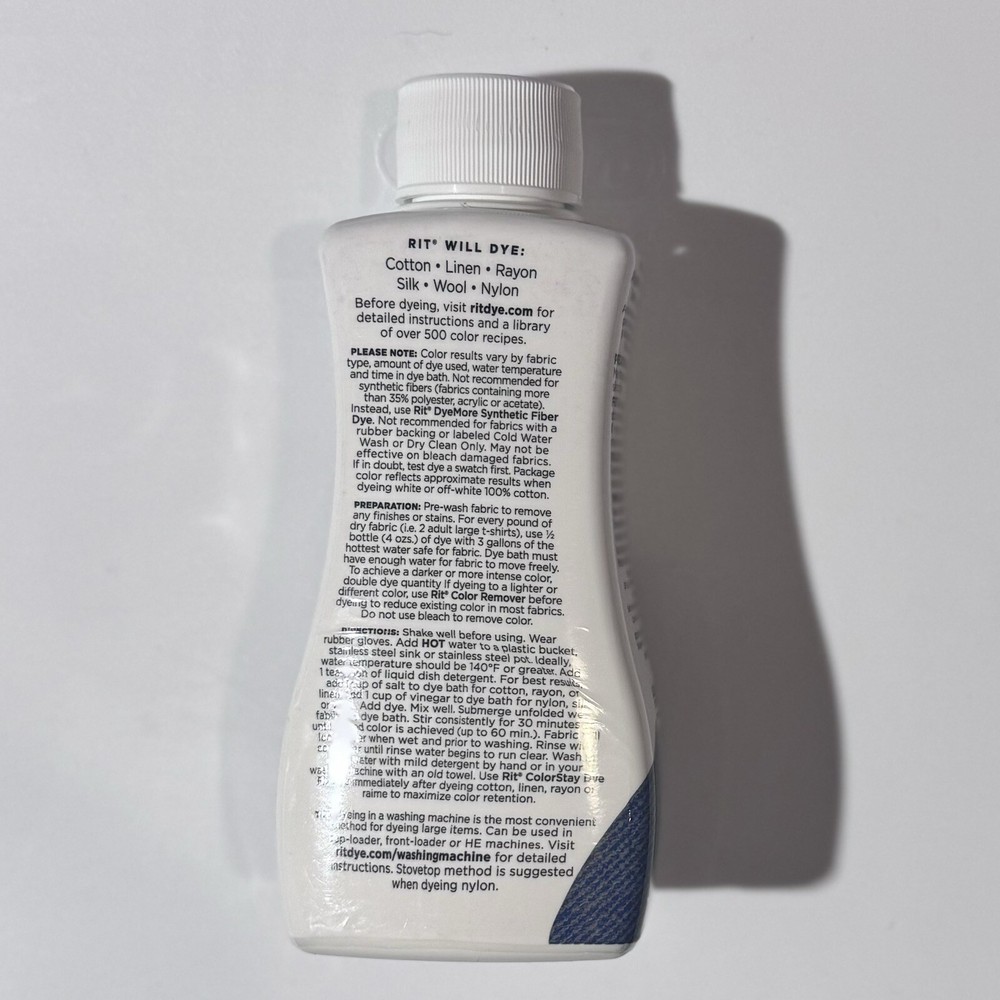 Rit All Purpose Liquid Dye - Denim Blue, 8 oz