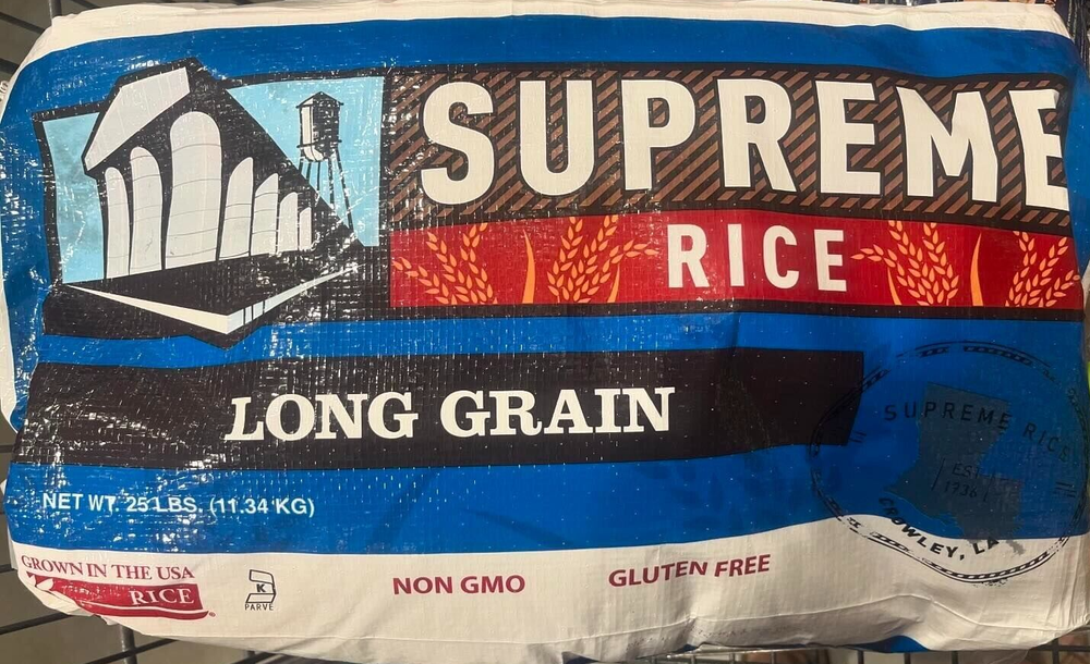 SUPREME RICE LONG GRAIN NET 25 LBS