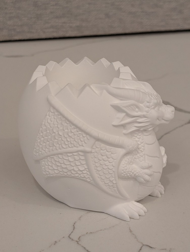 *Paint Your Own* Ceramic Resin Dragon Egg*mini container*