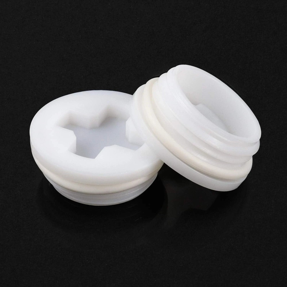 2" Bung Cap, 4 PCS Poly Buttress Drum Bung for 55 Gallon Plastic Drum, Course Th