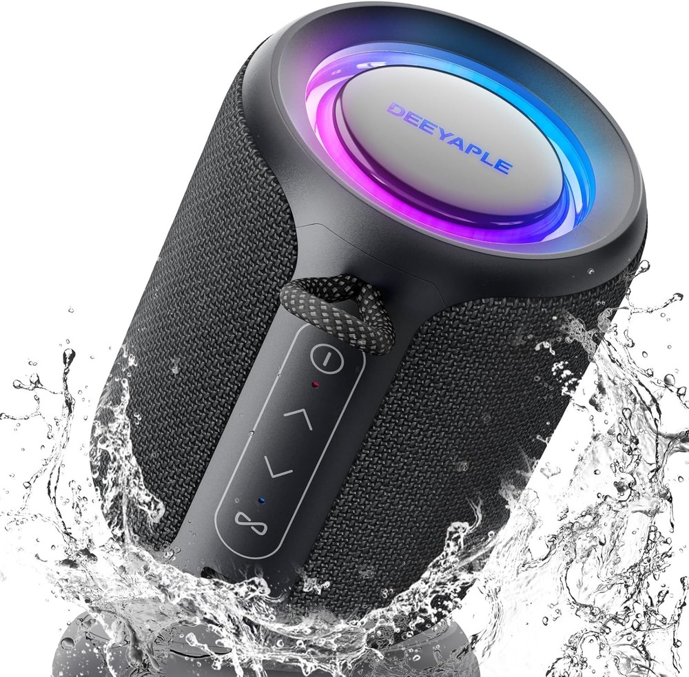Bluetooth Speaker Wireless Waterproof & Dustproof Portable Speaker with Lights