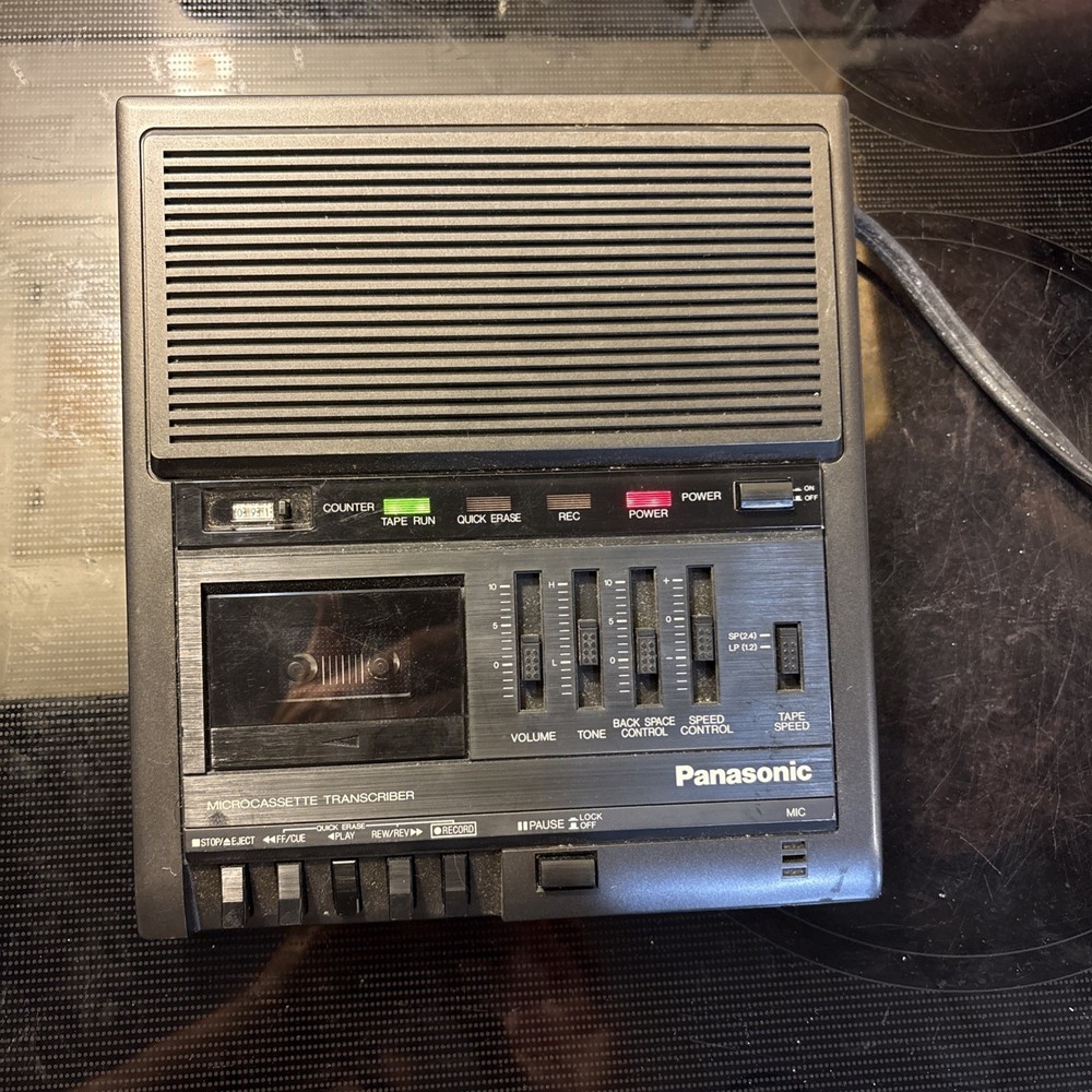 Panasonic RR-930 Microcassette Transcriber Working *VINTAGE*