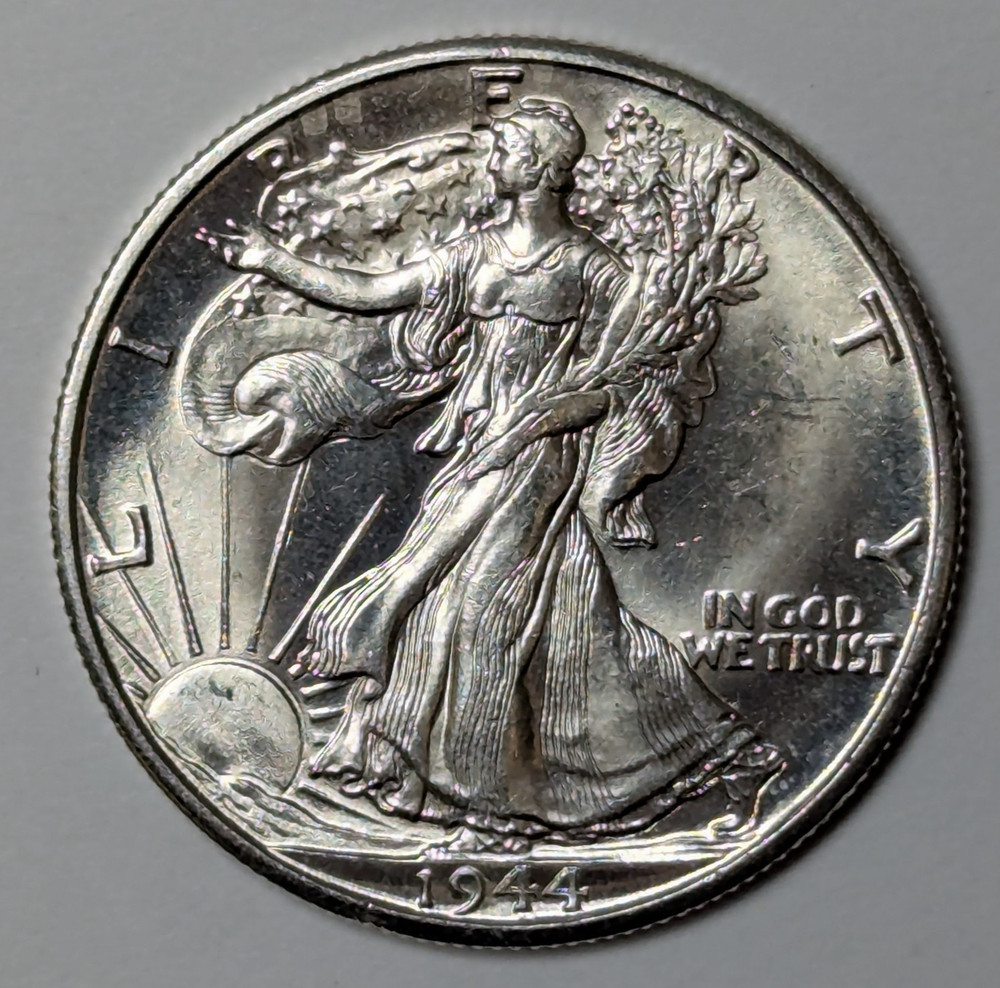 1944 D Walking Liberty Silver Half Dollar CH MS