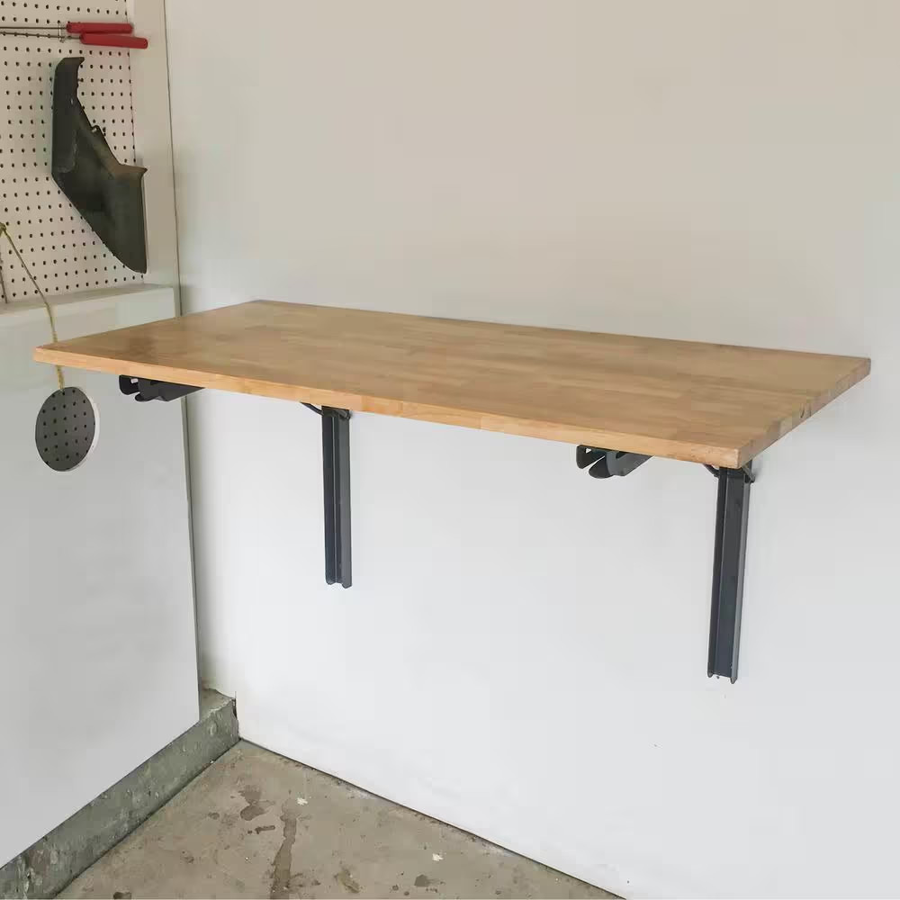 23 In. W X 48 In. D Wall Mounted Folding Workbench