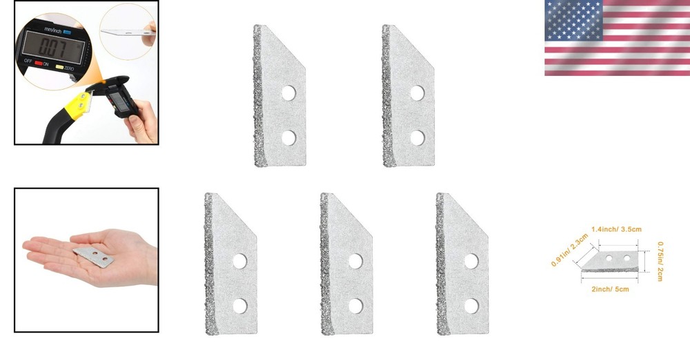 Versatile 5-Pack Replacement Blades for Tile Grout and Flooring Projects