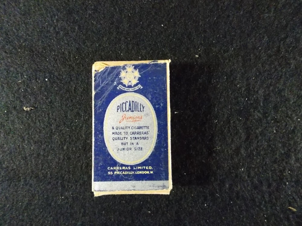 Vintage Piccadilly Juniors Empty Cigarette Packet Box
