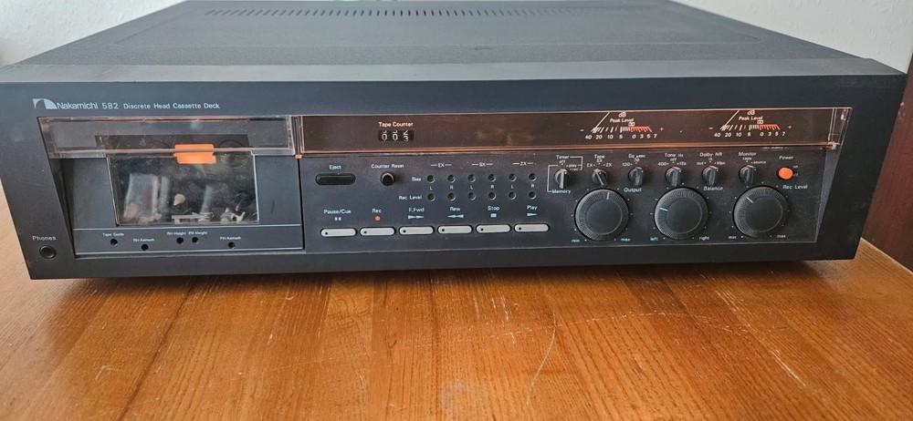 vintage stereo receiver cassette deck