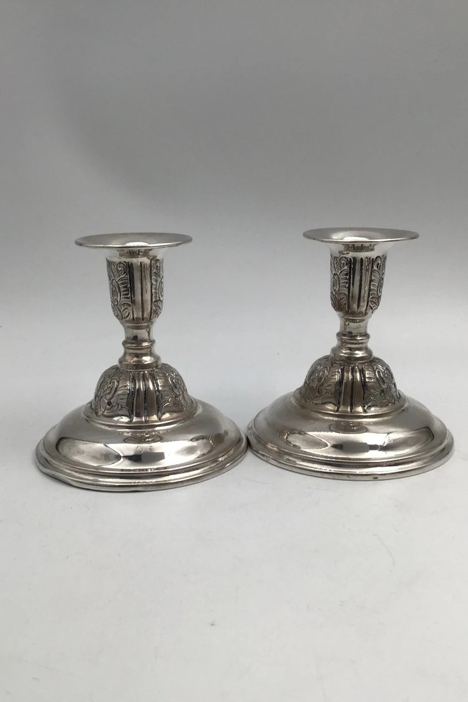 Svend Toxvaerd Silver Candlesticks (1958) (2)
