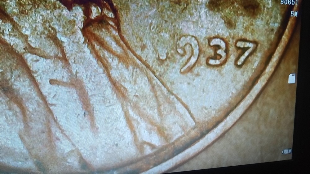 1937 Lincoln Wheat Cent Error Coin Rare Lamination