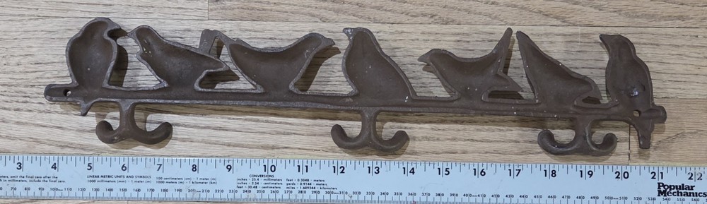 Vintage Cast Iron Bird Coat Hook