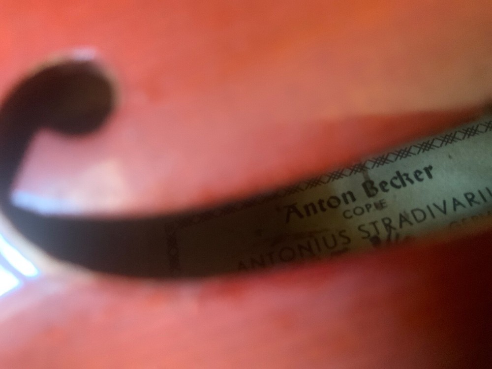 Anton Becker Copy Antonius Stradivarius Violin Germany 3/4