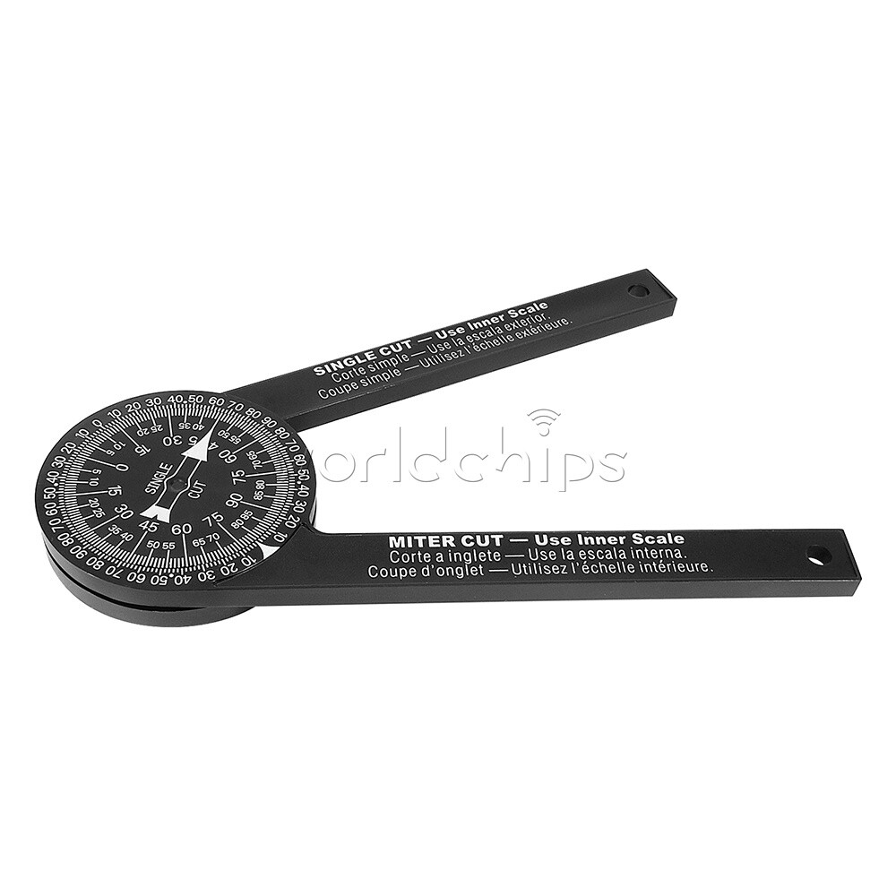 Miter Saw Protractor ABS Angle Finder Level Meter Goniometer + pencil