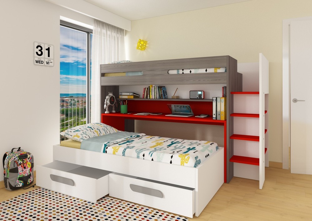 Hanzo Bunk Bed made in Spain by Transman Spain
