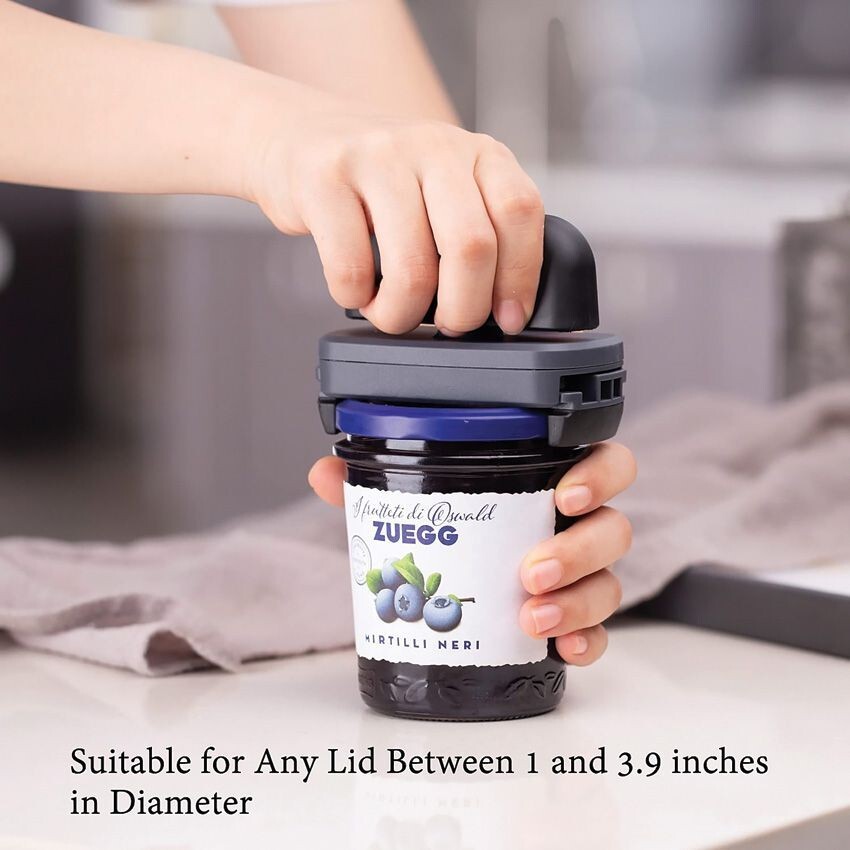 KitchenDAO Jar Opener Soft-Touch Handle Soft Teeth Compact For Easy Storage